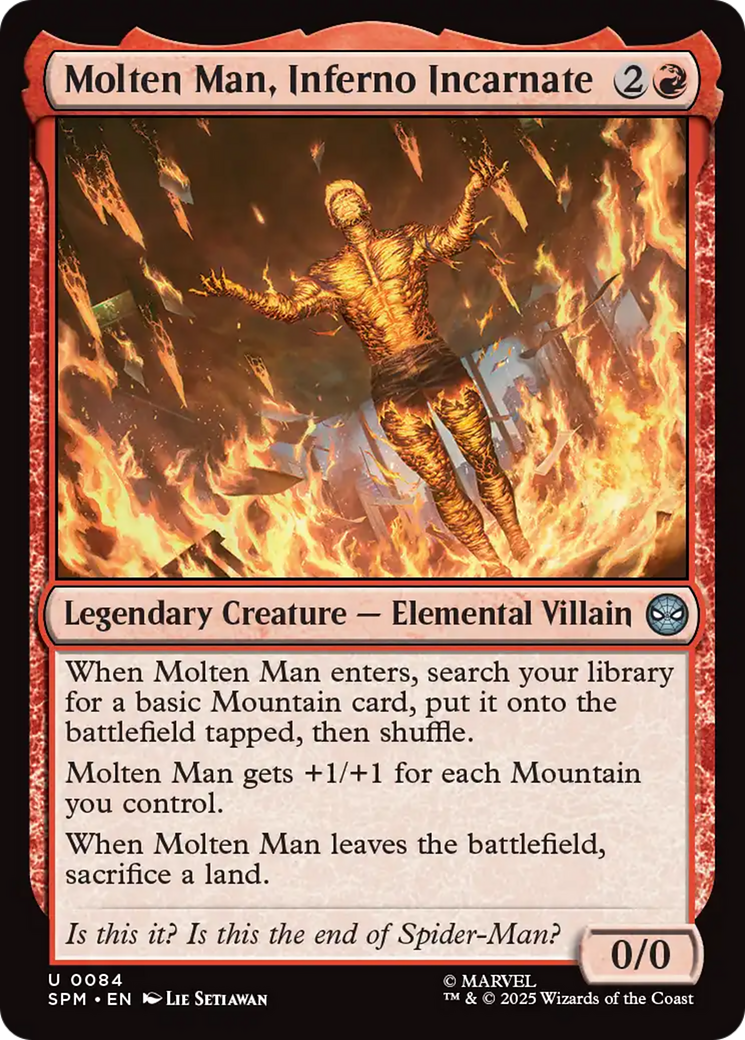 Molten Man, Inferno Incarnate [Marvel's Spider-Man] | Exor Games New Glasgow