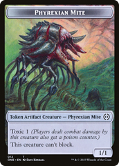 Phyrexian Mite Token (012) // Phyrexian Golem Double-Sided Token [Phyrexia: All Will Be One Tokens] | Exor Games New Glasgow