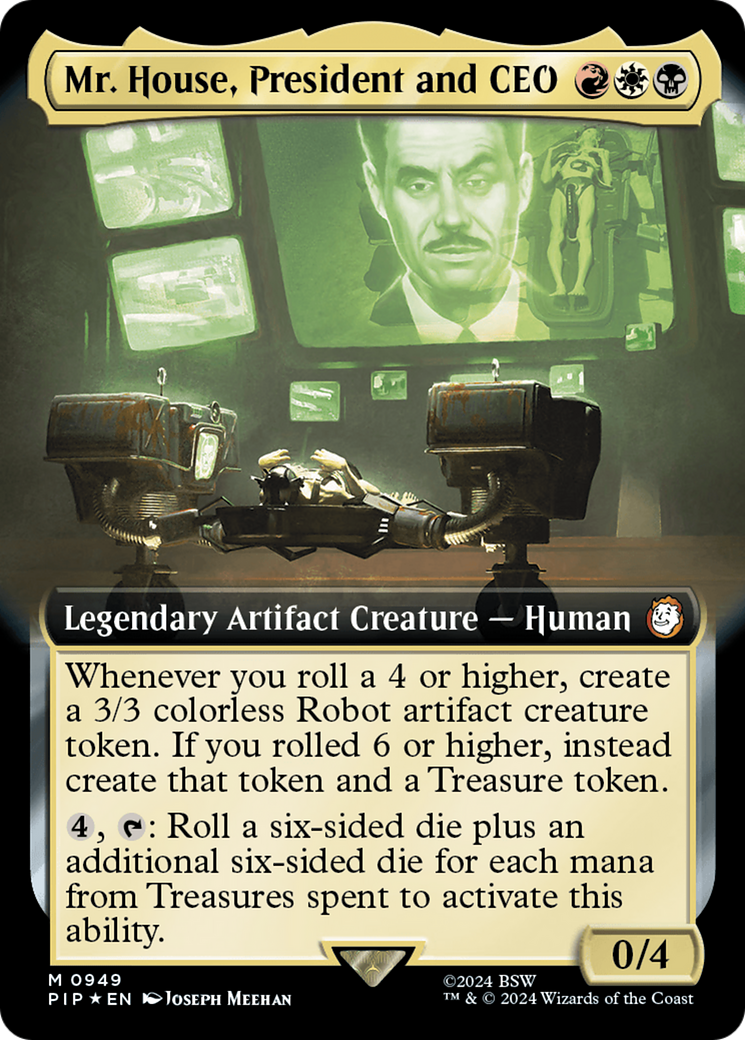 Mr. House, President and CEO (Extended Art) (Surge Foil) [Fallout] | Exor Games New Glasgow