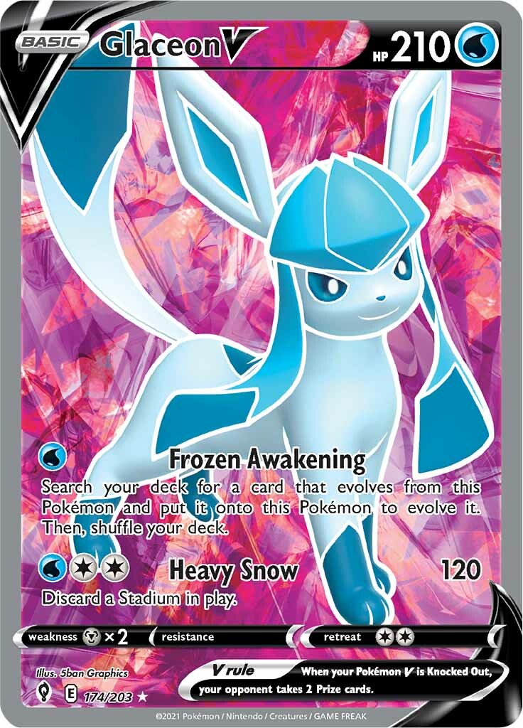 Glaceon V (174/203) [Sword & Shield: Evolving Skies] | Exor Games New Glasgow