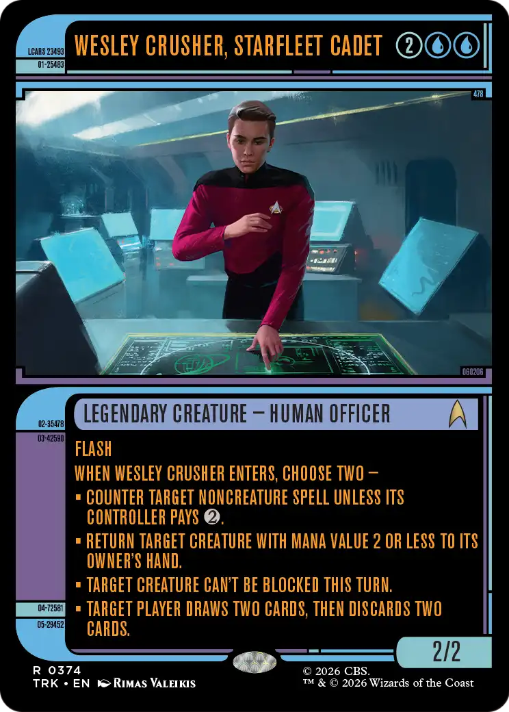 Wesley Crusher, Starfleet Cadet (Showcase) [Star Trek] | Exor Games New Glasgow