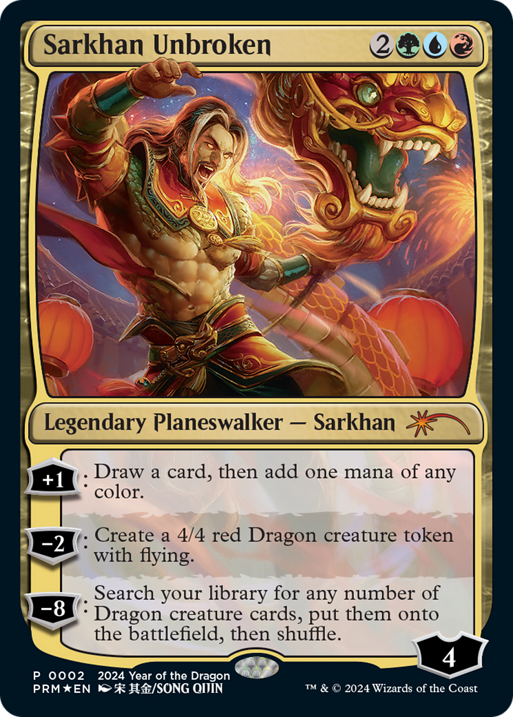 Sarkhan Unbroken (Year of the Dragon 2024) [Standard Showdown Promos] | Exor Games New Glasgow