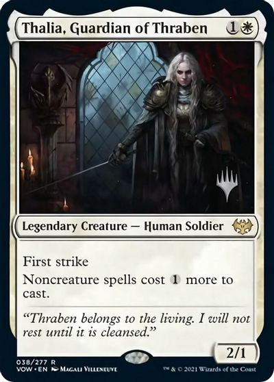 Thalia, Guardian of Thraben (Promo Pack) [Innistrad: Crimson Vow Promos] | Exor Games New Glasgow