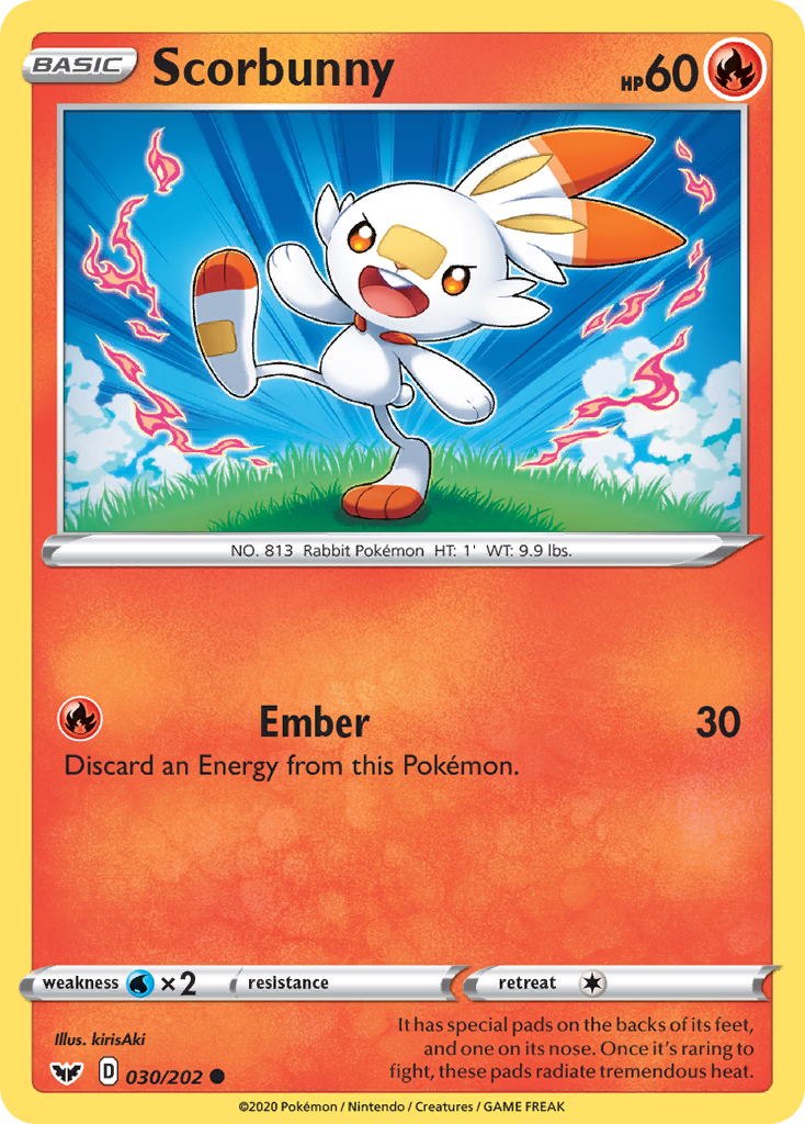Scorbunny (030/202) [Sword & Shield: Base Set] | Exor Games New Glasgow