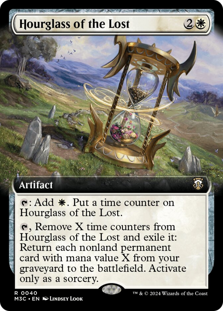 Hourglass of the Lost (Extended Art) (Ripple Foil) [Modern Horizons 3 Commander] | Exor Games New Glasgow