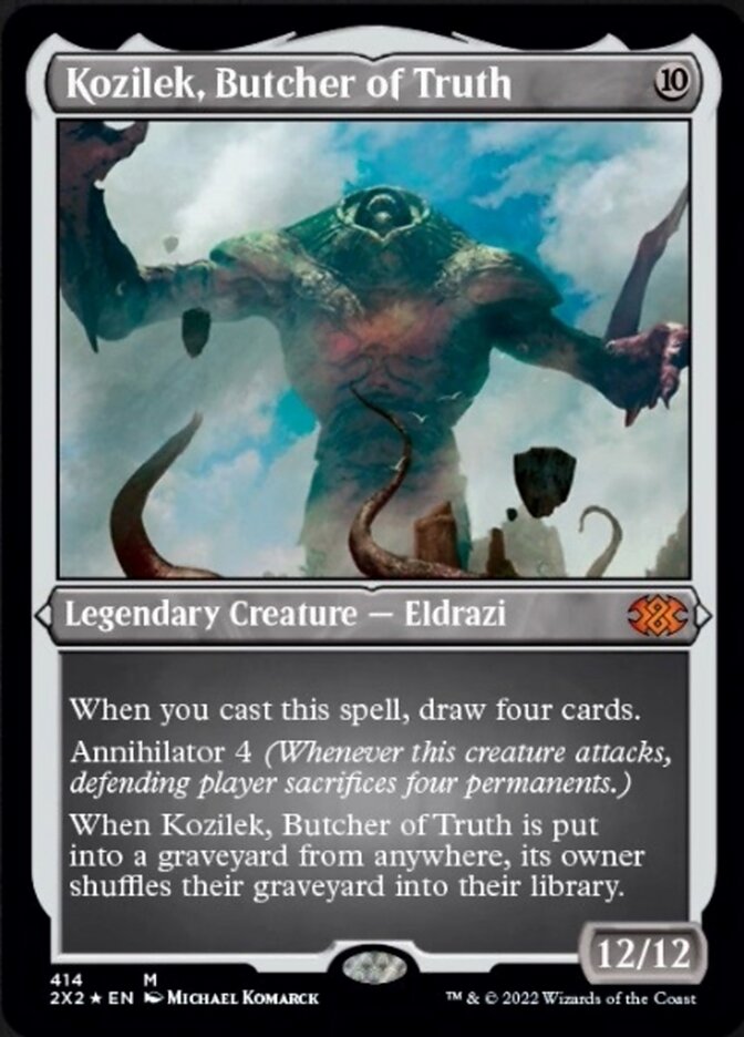 Kozilek, Butcher of Truth (Foil Etched) [Double Masters 2022] | Exor Games New Glasgow