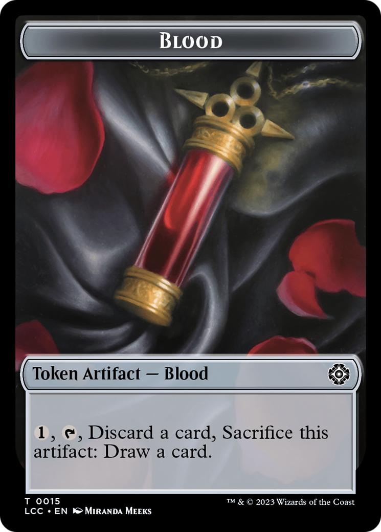 Blood // Vampire (0004) Double-Sided Token [The Lost Caverns of Ixalan Commander Tokens] | Exor Games New Glasgow