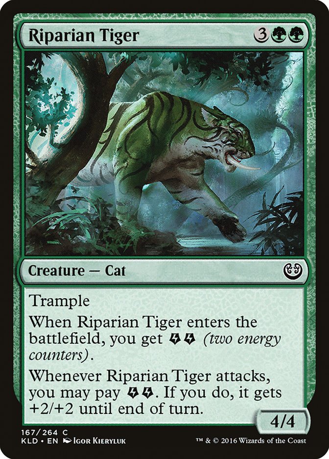 Riparian Tiger [Kaladesh] | Exor Games New Glasgow