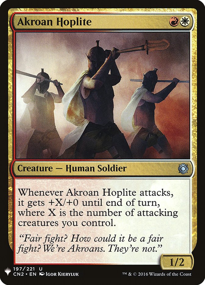 Akroan Hoplite [Mystery Booster] | Exor Games New Glasgow