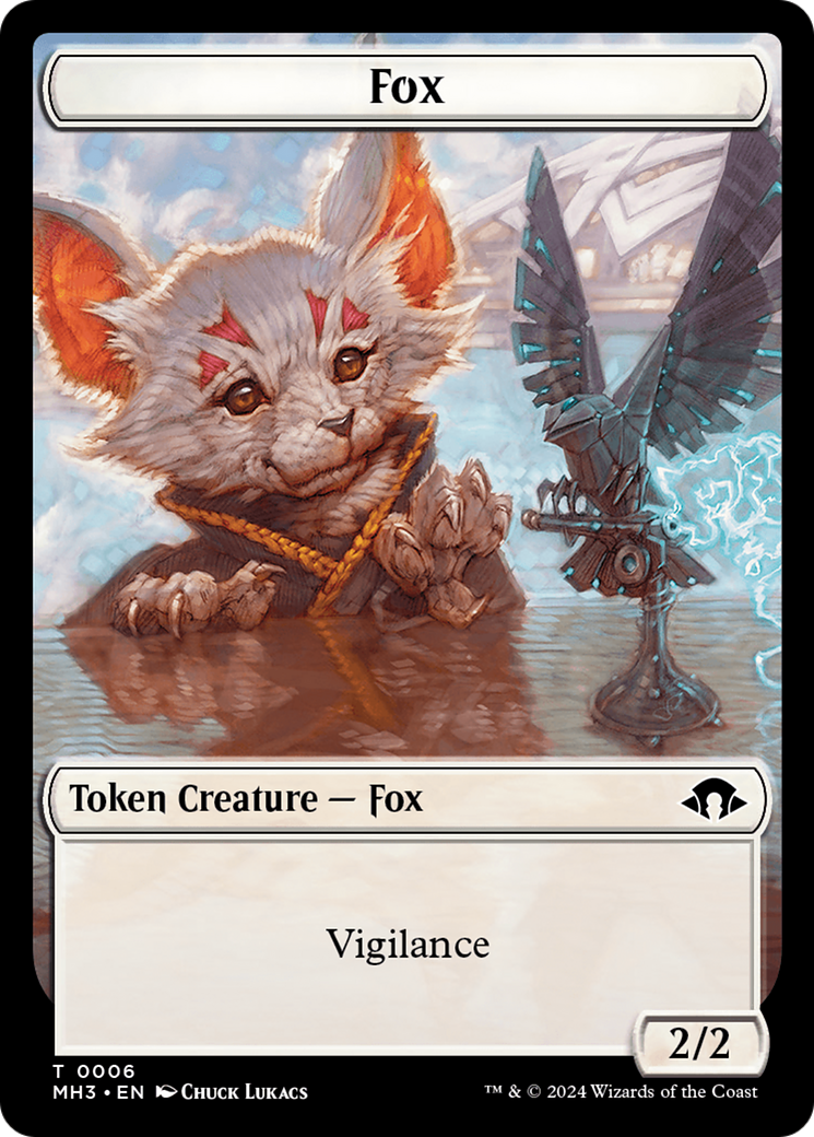 Phyrexian Germ // Fox Double-Sided Token [Modern Horizons 3 Tokens] | Exor Games New Glasgow