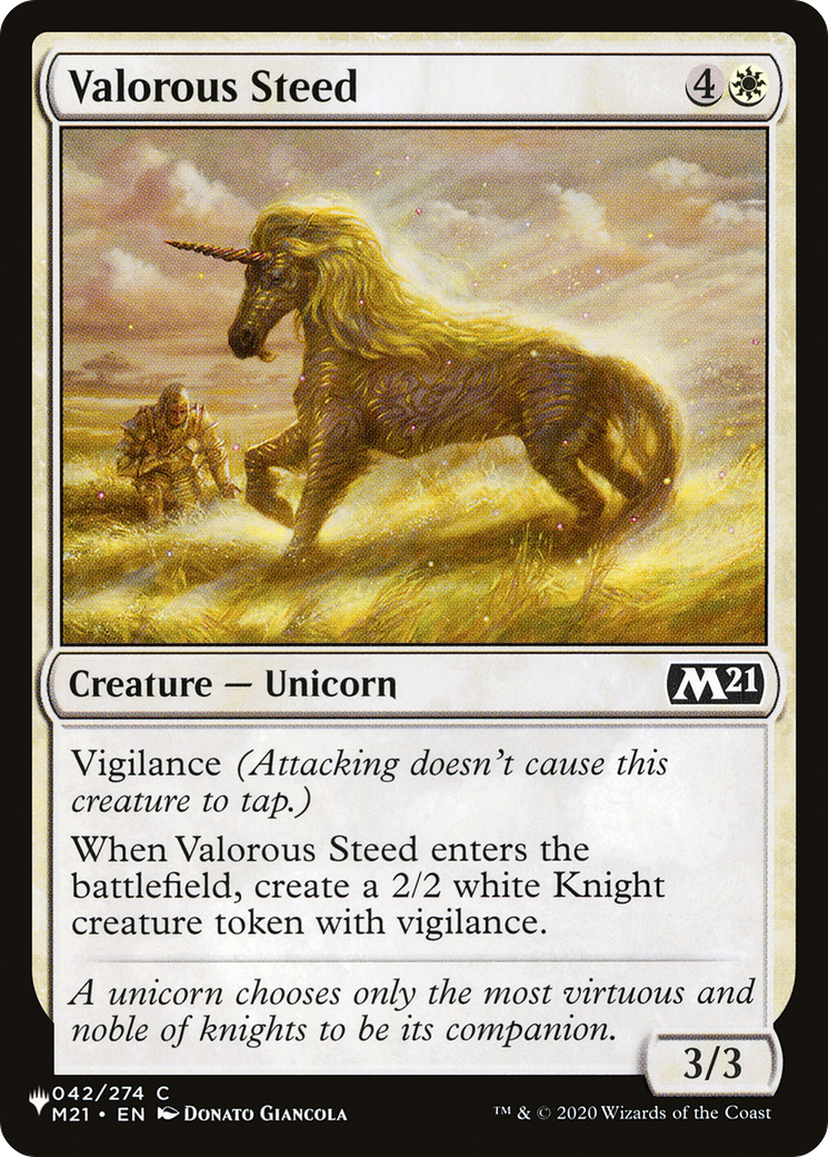 Valorous Steed [The List Reprints] | Exor Games New Glasgow