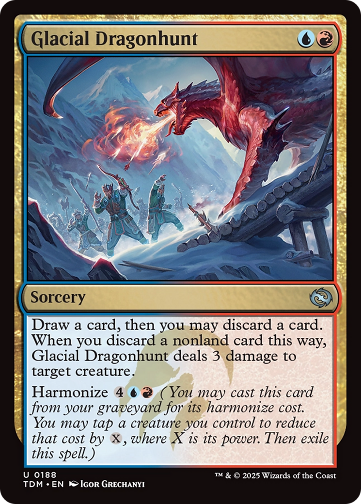 Glacial Dragonhunt [Tarkir: Dragonstorm] | Exor Games New Glasgow