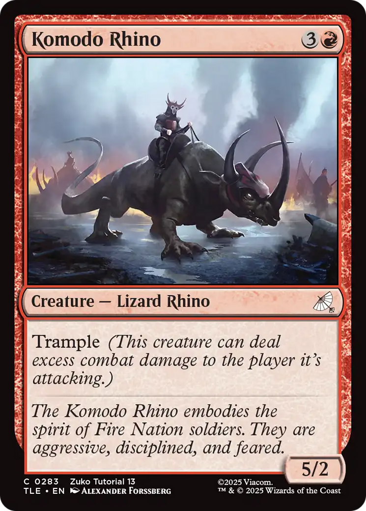 Komodo Rhino (0283) [Avatar: The Last Airbender: Eternal-Legal] | Exor Games New Glasgow