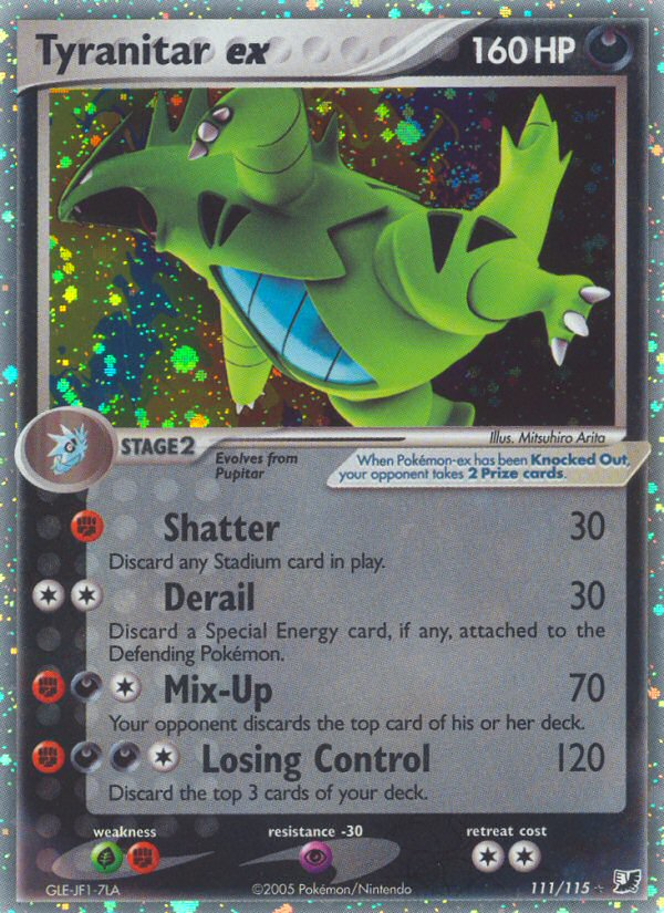 Tyranitar ex (111/115) [EX: Unseen Forces] | Exor Games New Glasgow