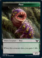 Inkling // Pest Double-Sided Token [Strixhaven: School of Mages Tokens] | Exor Games New Glasgow