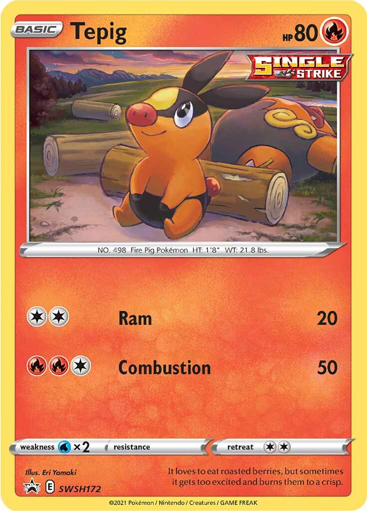 Tepig (SWSH172) [Sword & Shield: Black Star Promos] | Exor Games New Glasgow