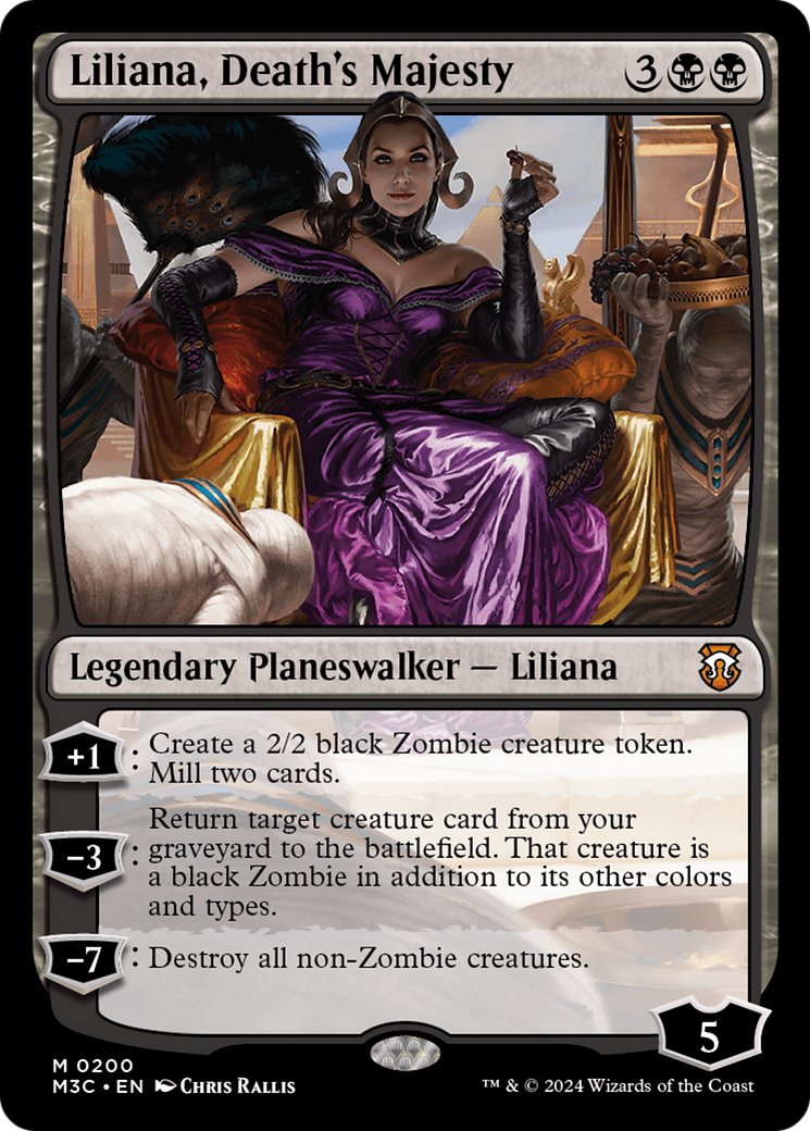 Liliana, Death's Majesty (Ripple Foil) [Modern Horizons 3 Commander] | Exor Games New Glasgow