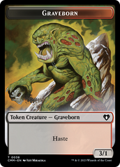 Spirit (0010) // Graveborn Double-Sided Token [Commander Masters Tokens] | Exor Games New Glasgow