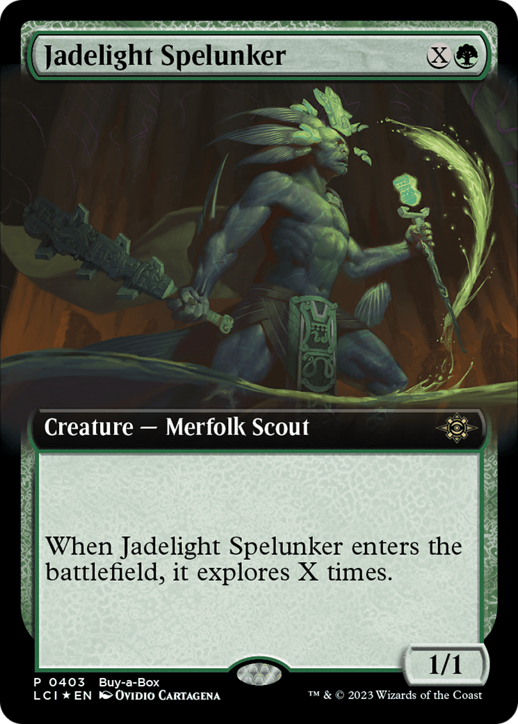 Jadelight Spelunker (Extended Art) (Buy-A-Box) [The Lost Caverns of Ixalan Promos] | Exor Games New Glasgow