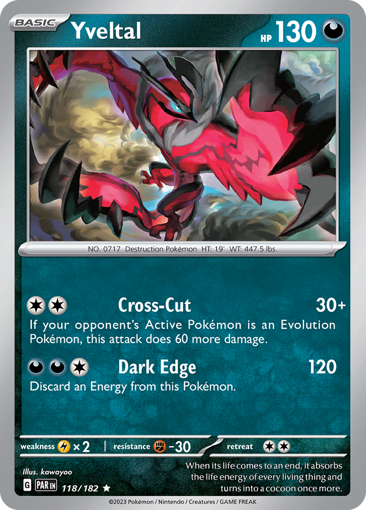 Yveltal (118/182) [Scarlet & Violet: Paradox Rift] | Exor Games New Glasgow