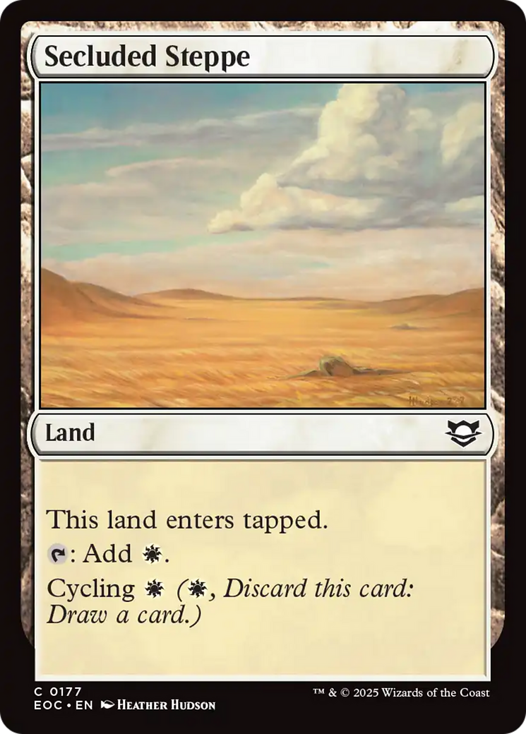 Secluded Steppe [Edge of Eternities Commander] | Exor Games New Glasgow