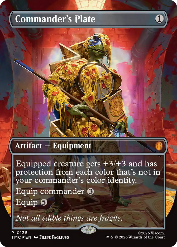 Commander's Plate (Borderless) [Teenage Mutant Ninja Turtles Commander] | Exor Games New Glasgow