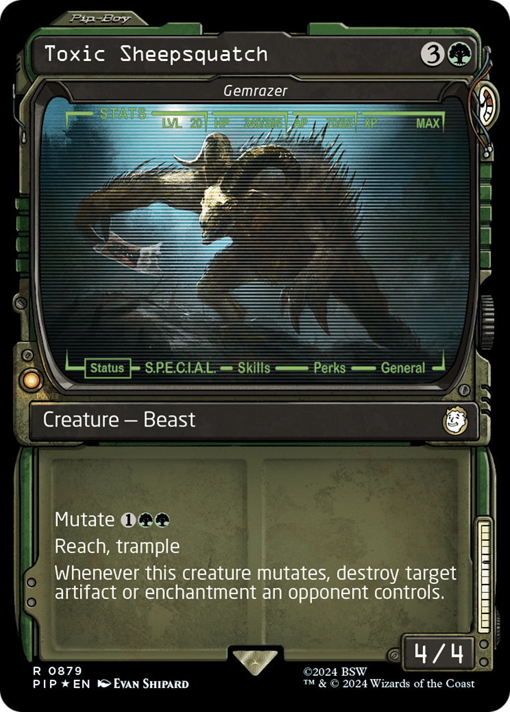 Toxic Sheepsquatch - Gemrazer (Showcase) (Surge Foil) [Fallout] | Exor Games New Glasgow