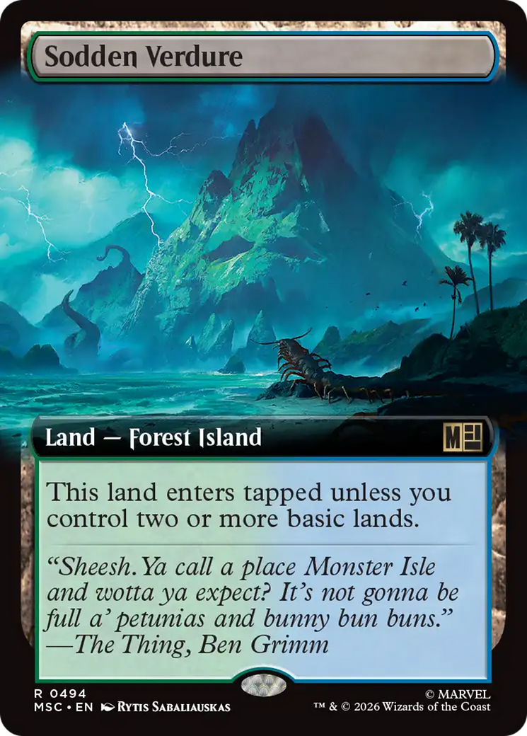 Sodden Verdure (Extended Art) [Marvel Super Heroes Commander] | Exor Games New Glasgow