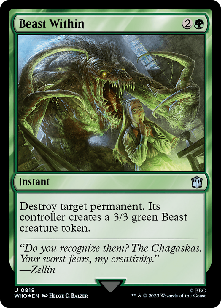 Beast Within (Surge Foil) [Doctor Who] | Exor Games New Glasgow