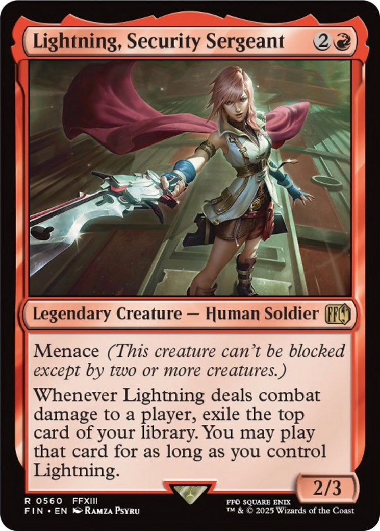 Lightning, Security Sergeant [FINAL FANTASY] | Exor Games New Glasgow