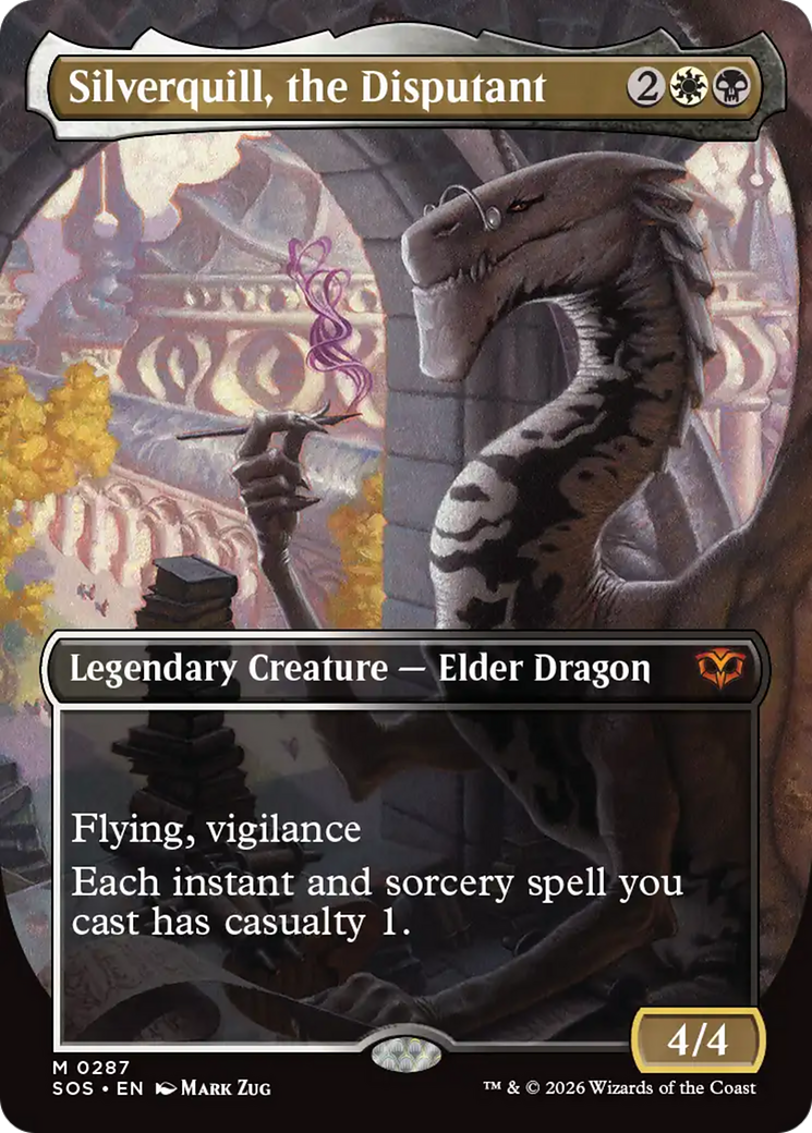 Silverquill, the Disputant (Borderless) [Secrets of Strixhaven] | Exor Games New Glasgow