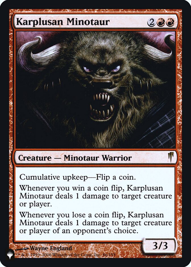 Karplusan Minotaur [Secret Lair: Heads I Win, Tails You Lose] | Exor Games New Glasgow