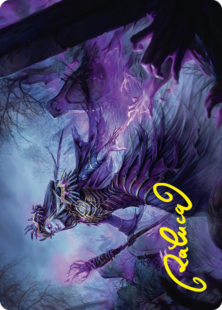 Zul Ashur, Lich Lord Art Card (10/54) (Gold-Stamped Signature) [Foundations Art Series] | Exor Games New Glasgow