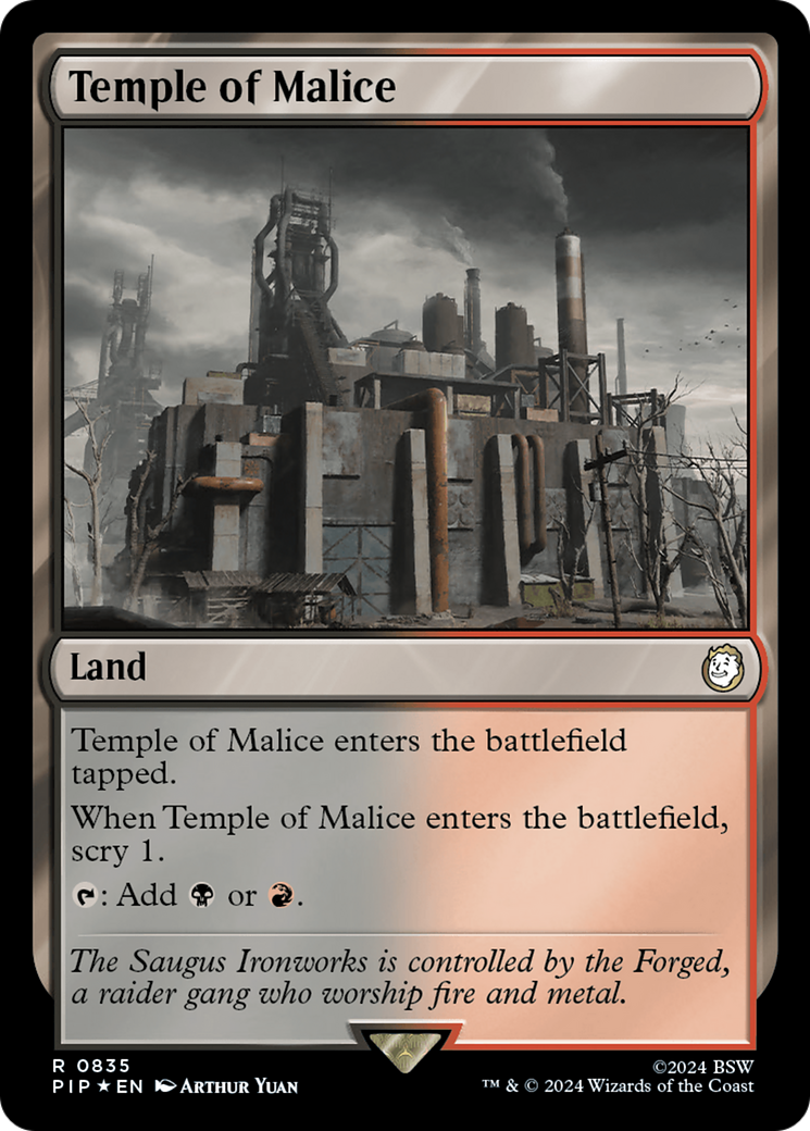 Temple of Malice (Surge Foil) [Fallout] | Exor Games New Glasgow