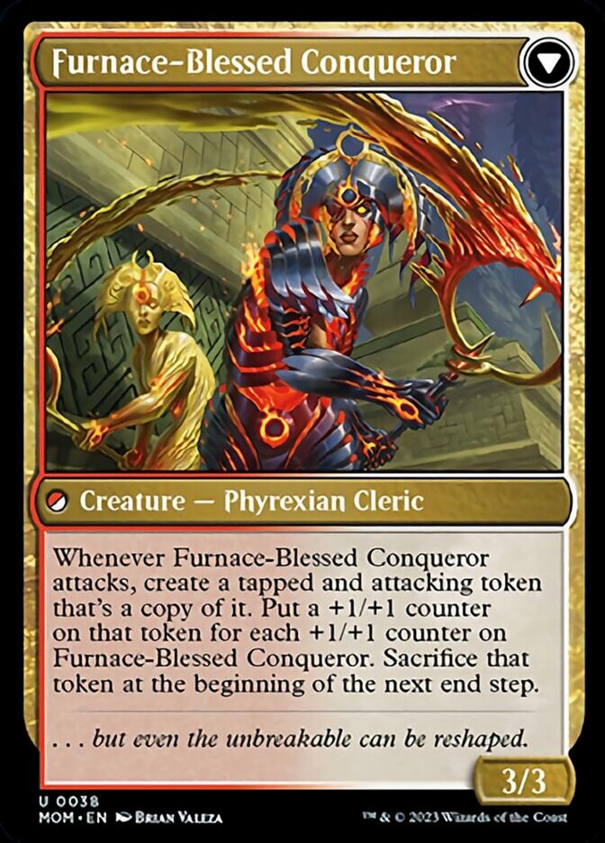 Sun-Blessed Guardian // Furnace-Blessed Conqueror [March of the Machine] | Exor Games New Glasgow