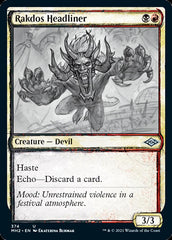 Rakdos Headliner (Sketch) [Modern Horizons 2] | Exor Games New Glasgow