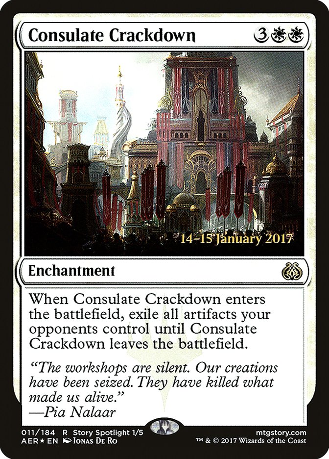 Consulate Crackdown [Aether Revolt Prerelease Promos] | Exor Games New Glasgow