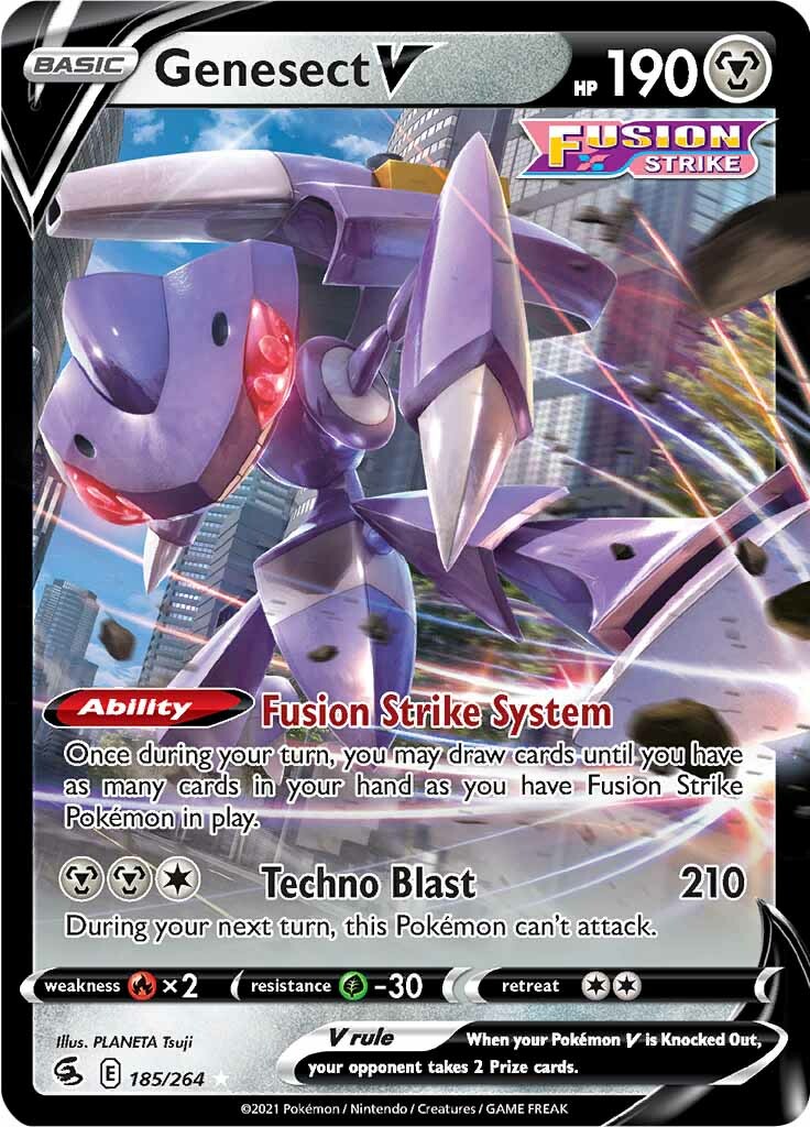 Genesect V (185/264) [Sword & Shield: Fusion Strike] | Exor Games New Glasgow