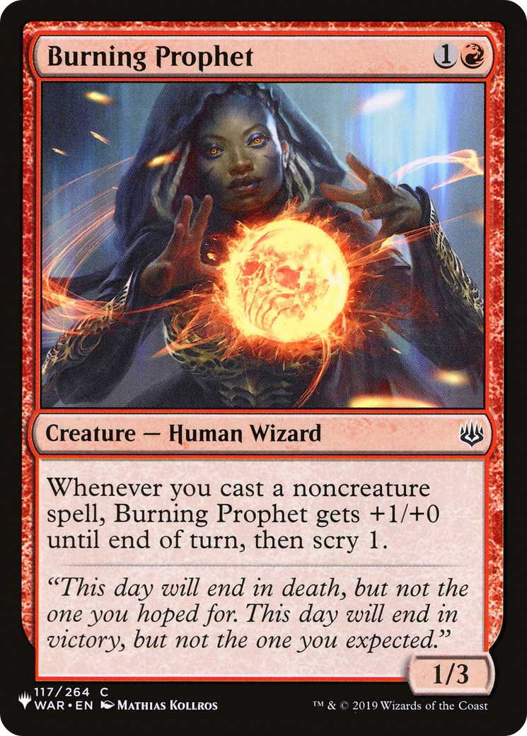 Burning Prophet [The List] | Exor Games New Glasgow