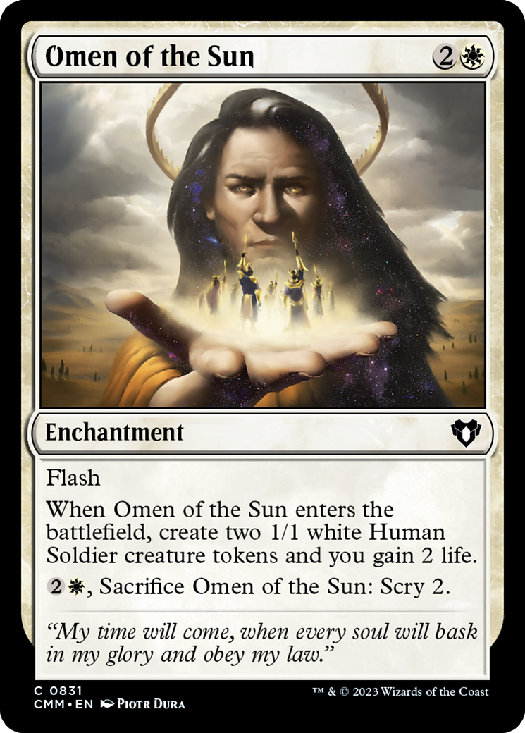 Omen of the Sun [Commander Masters] | Exor Games New Glasgow