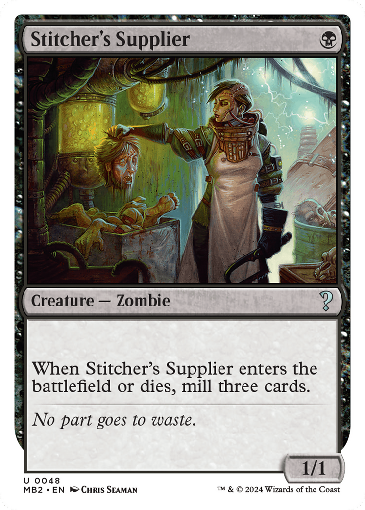 Stitcher's Supplier (White Border) [Mystery Booster 2] | Exor Games New Glasgow