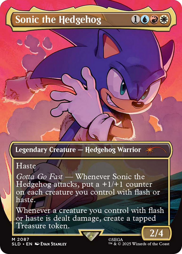 Sonic the Hedgehog (Rainbow Foil) [Secret Lair Drop Series] | Exor Games New Glasgow