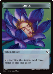Dragon // Lotus Double-Sided Token [Reality Fracture Tokens] | Exor Games New Glasgow