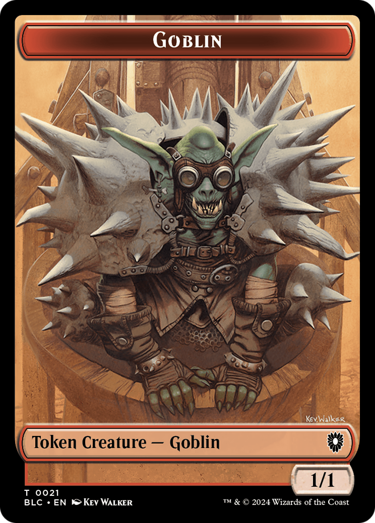 Illusion // Goblin Double-Sided Token [Bloomburrow Commander Tokens] | Exor Games New Glasgow