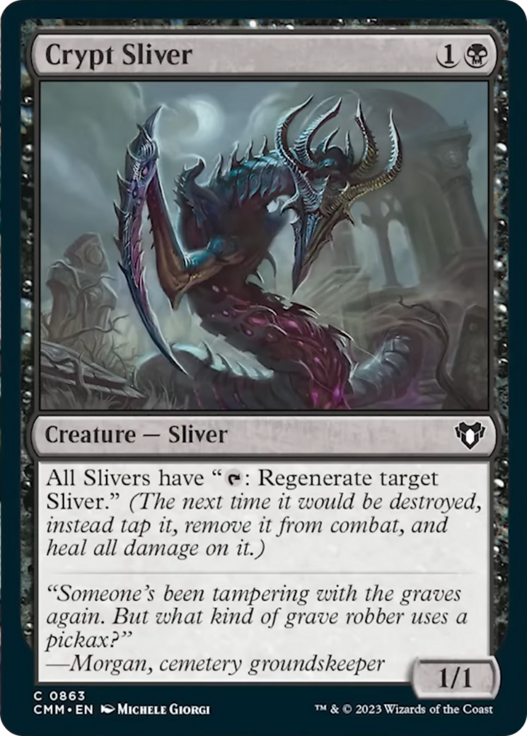 Crypt Sliver [Commander Masters] | Exor Games New Glasgow