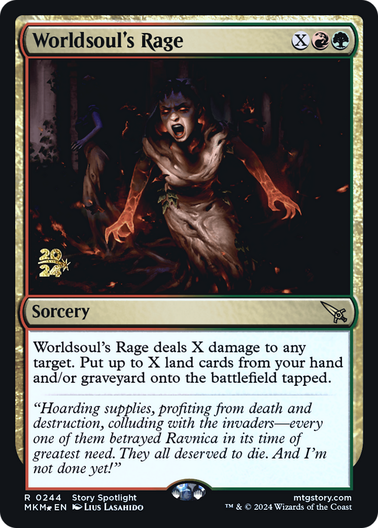 Worldsoul's Rage [Murders at Karlov Manor Prerelease Promos] | Exor Games New Glasgow