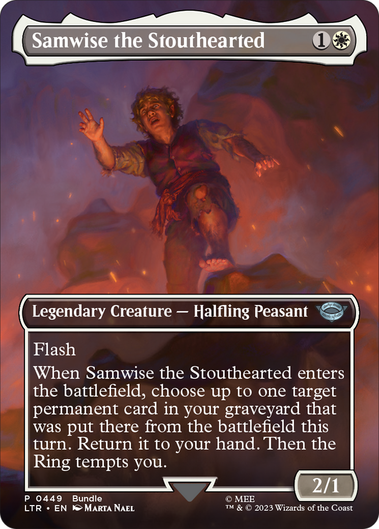 Samwise the Stouthearted (Borderless Alternate Art) [The Lord of the Rings: Tales of Middle-Earth] | Exor Games New Glasgow