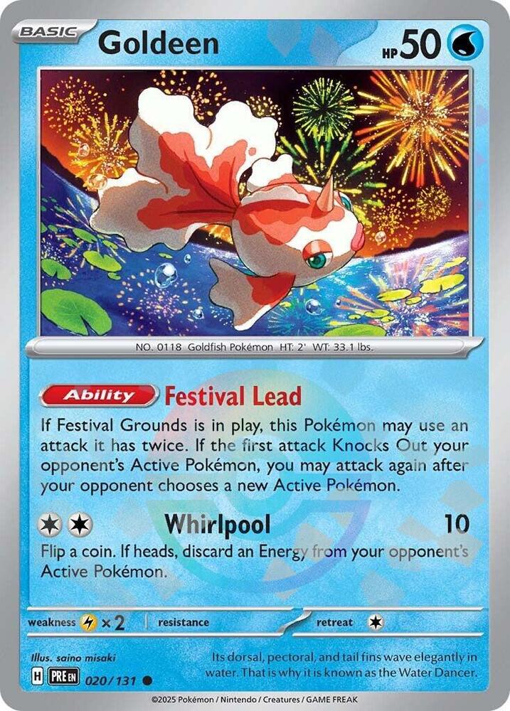 Goldeen (020/131) (Poke Ball Pattern) [Scarlet & Violet: Prismatic Evolutions] | Exor Games New Glasgow