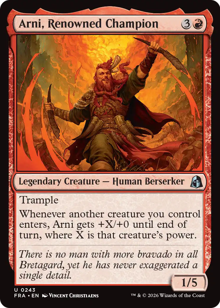 Arni, Renowned Champion [Reality Fracture] | Exor Games New Glasgow