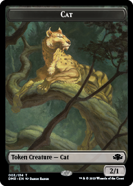 Cat Token (003) [Dominaria Remastered Tokens] | Exor Games New Glasgow